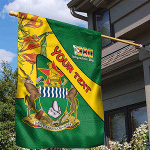 Personalised Proudly Zimbabwe Garden Flag Happy Independence Day