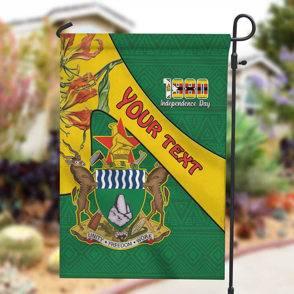 Personalised Proudly Zimbabwe Garden Flag Happy Independence Day