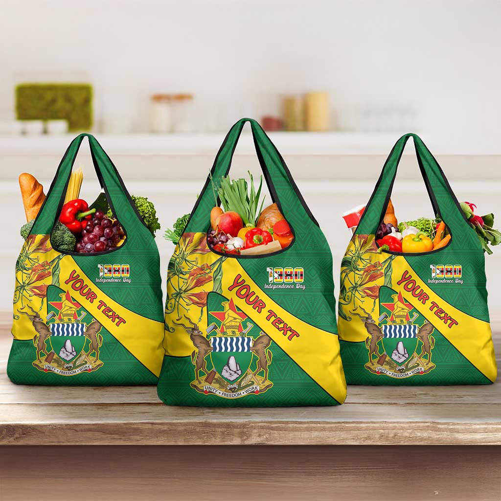Personalised Proudly Zimbabwe Grocery Bag Happy Independence Day