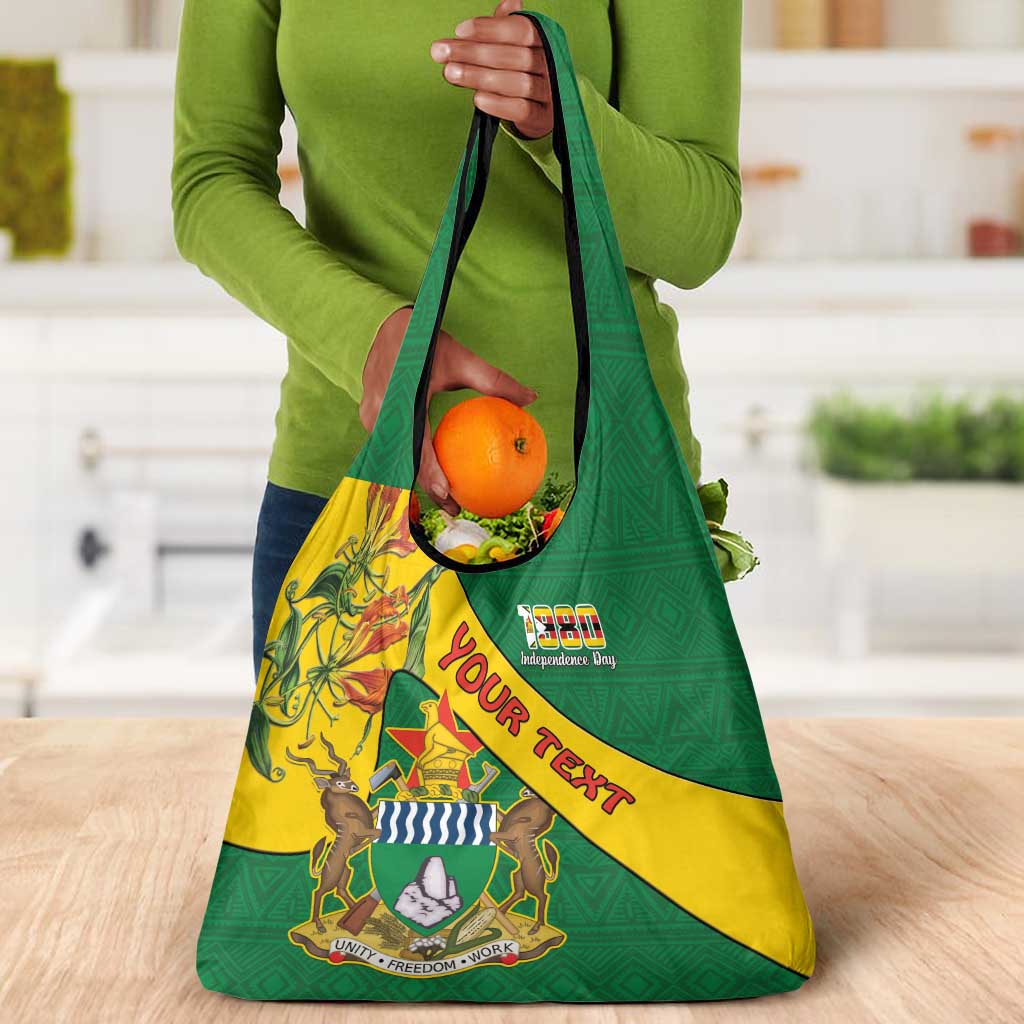 Personalised Proudly Zimbabwe Grocery Bag Happy Independence Day