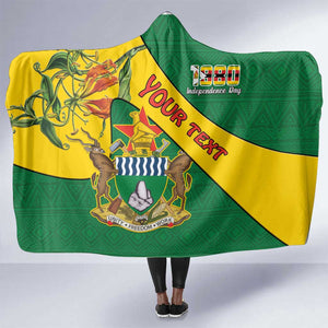 Personalised Proudly Zimbabwe Hooded Blanket Happy Independence Day