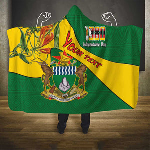 Personalised Proudly Zimbabwe Hooded Blanket Happy Independence Day