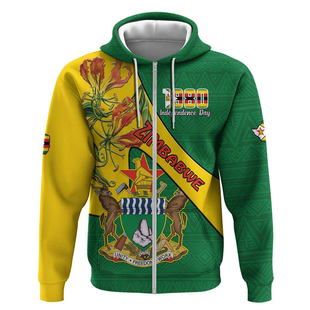 Personalised Proudly Zimbabwe Hoodie Happy Independence Day