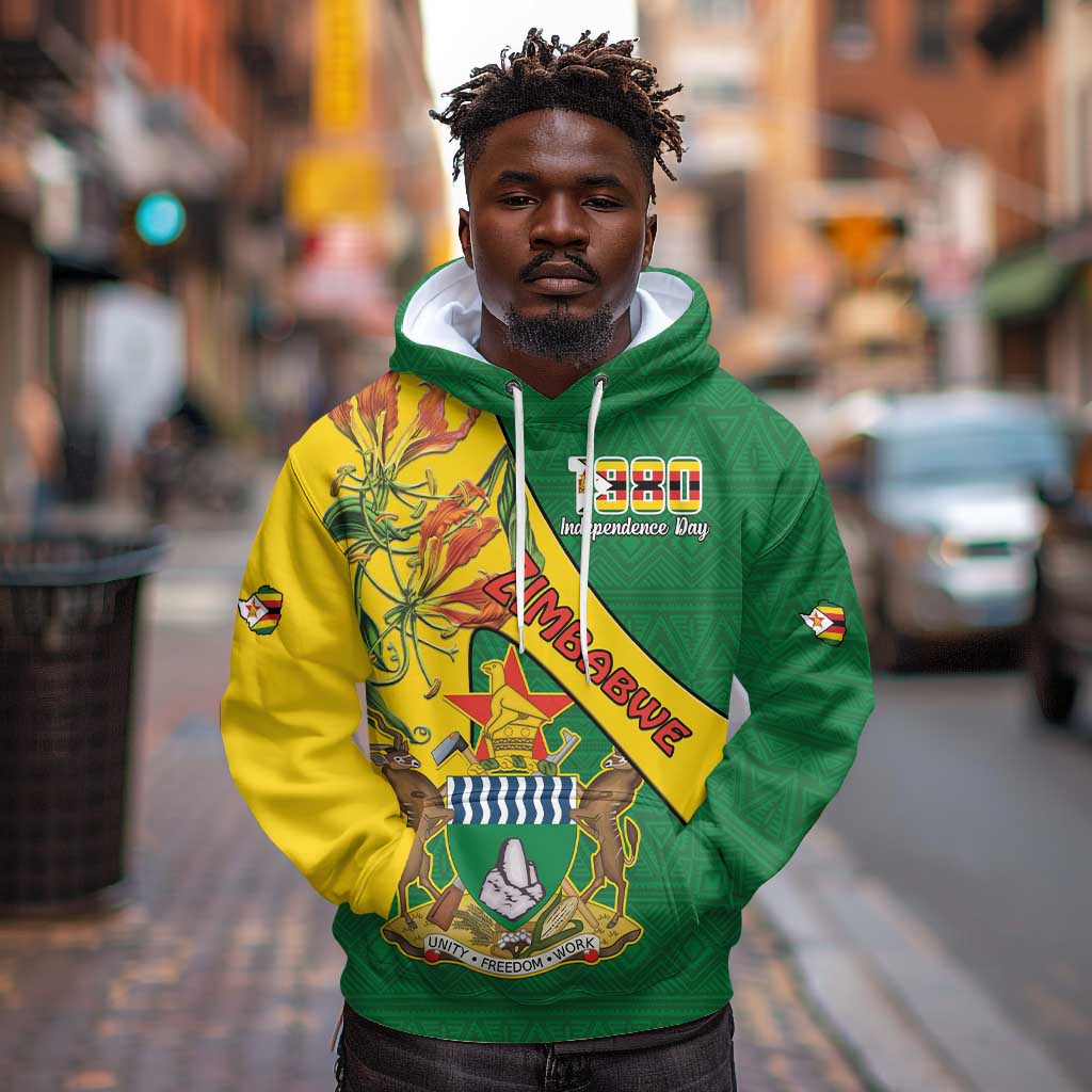 Personalised Proudly Zimbabwe Hoodie Happy Independence Day