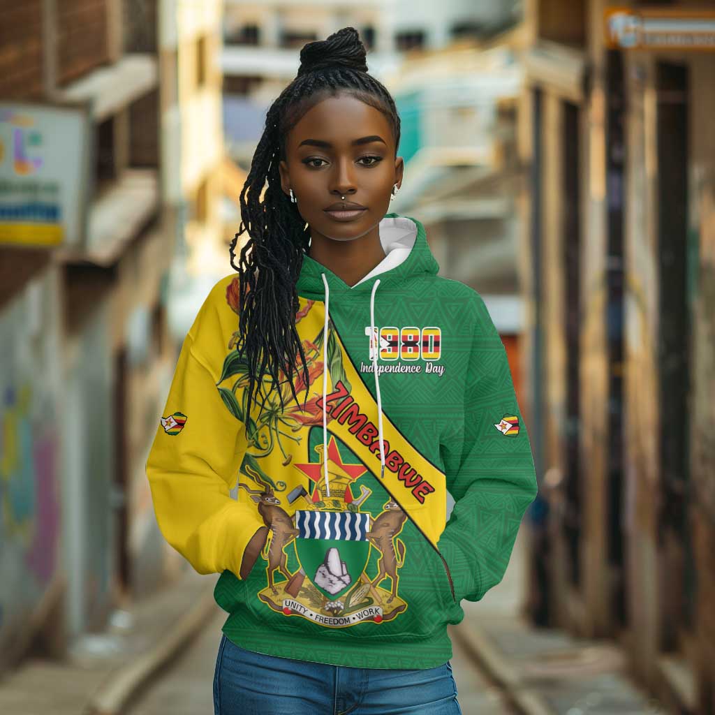 Personalised Proudly Zimbabwe Hoodie Happy Independence Day