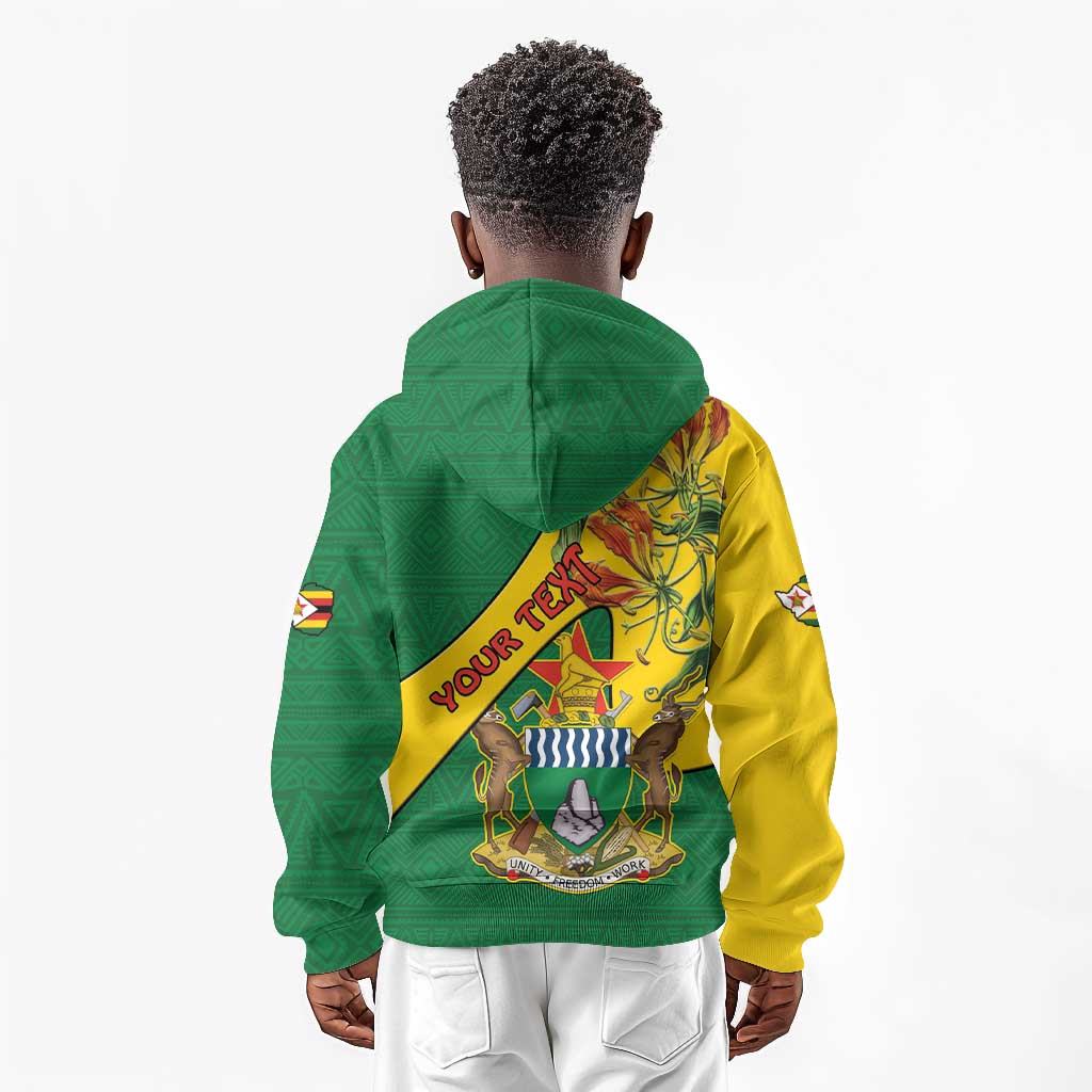 Personalised Proudly Zimbabwe Kid Hoodie Happy Independence Day