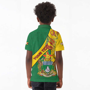 Personalised Proudly Zimbabwe Kid Polo Shirt Happy Independence Day