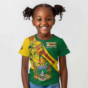 Personalised Proudly Zimbabwe Kid T shirt Happy Independence Day
