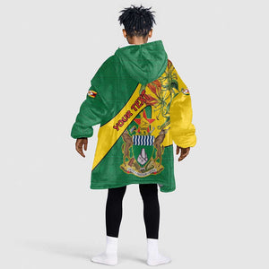 Personalised Proudly Zimbabwe Kid Wearable Blanket Hoodie Happy Independence Day