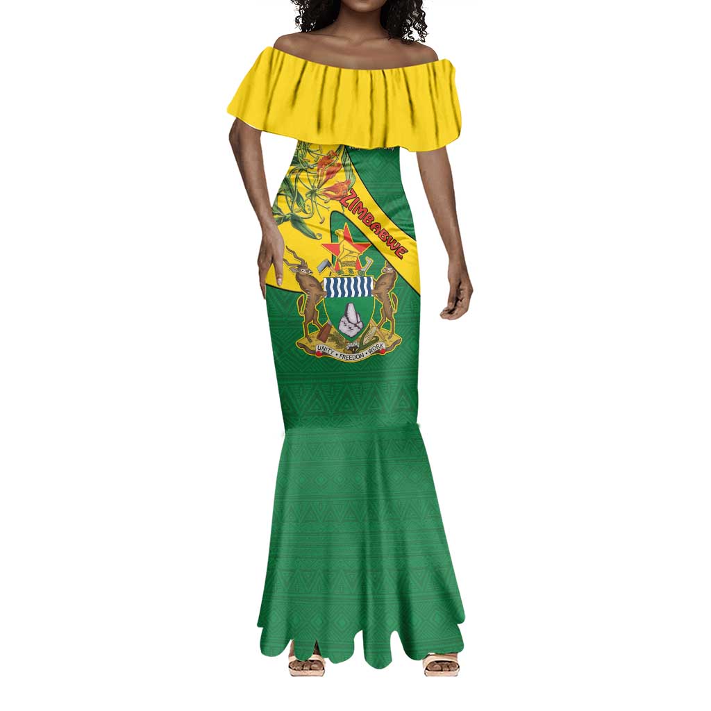 Personalised Proudly Zimbabwe Mermaid Dress Happy Independence Day