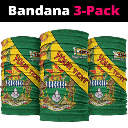 Personalised Proudly Zimbabwe Neck Gaiter Happy Independence Day LT15