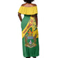 Personalised Proudly Zimbabwe Off Shoulder Maxi Dress Happy Independence Day