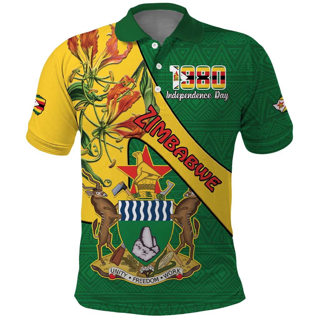 Personalised Proudly Zimbabwe Polo Shirt Happy Independence Day