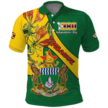 Personalised Proudly Zimbabwe Polo Shirt Happy Independence Day