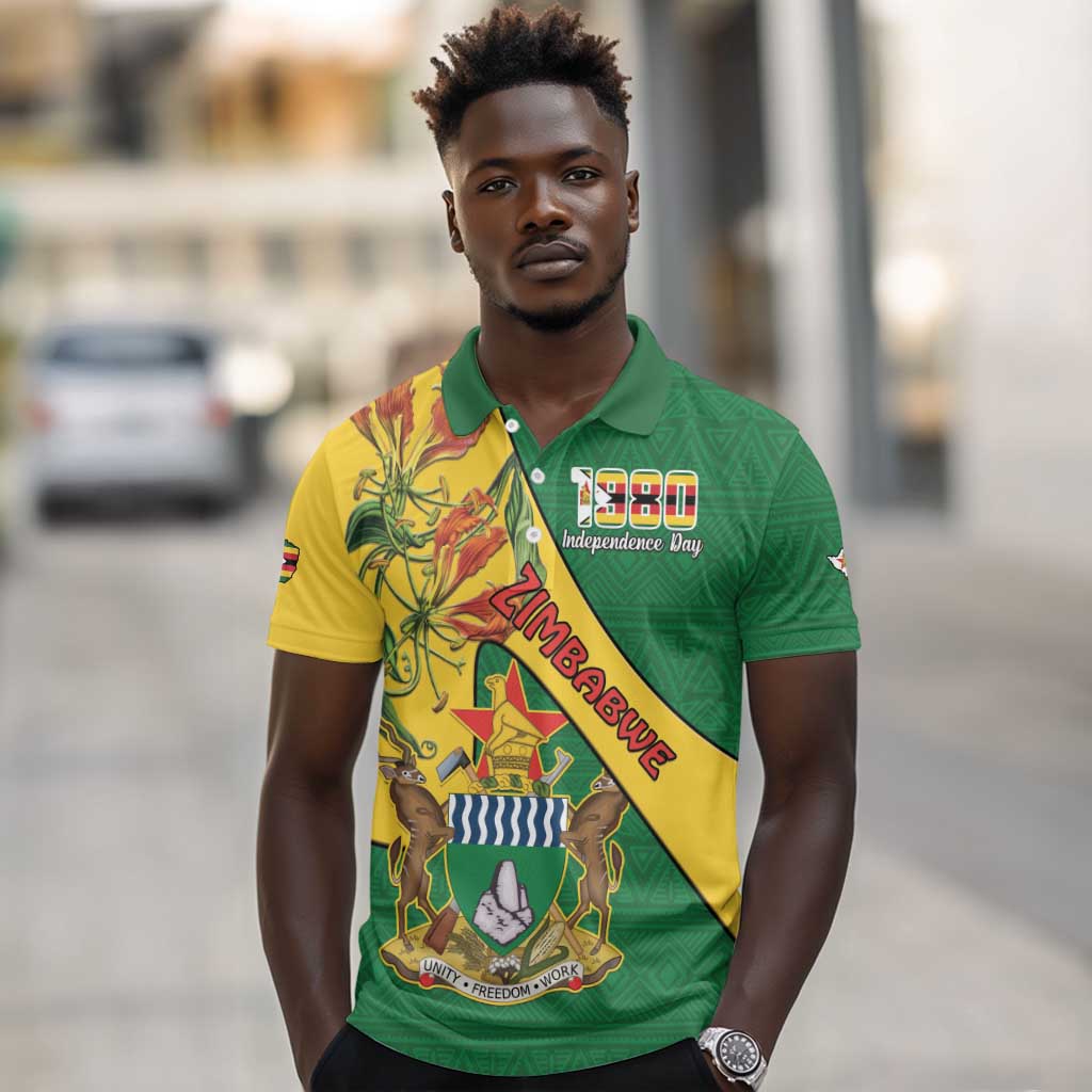 Personalised Proudly Zimbabwe Polo Shirt Happy Independence Day