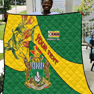 Personalised Proudly Zimbabwe Quilt Happy Independence Day