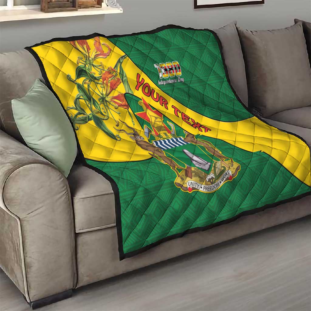 Personalised Proudly Zimbabwe Quilt Happy Independence Day