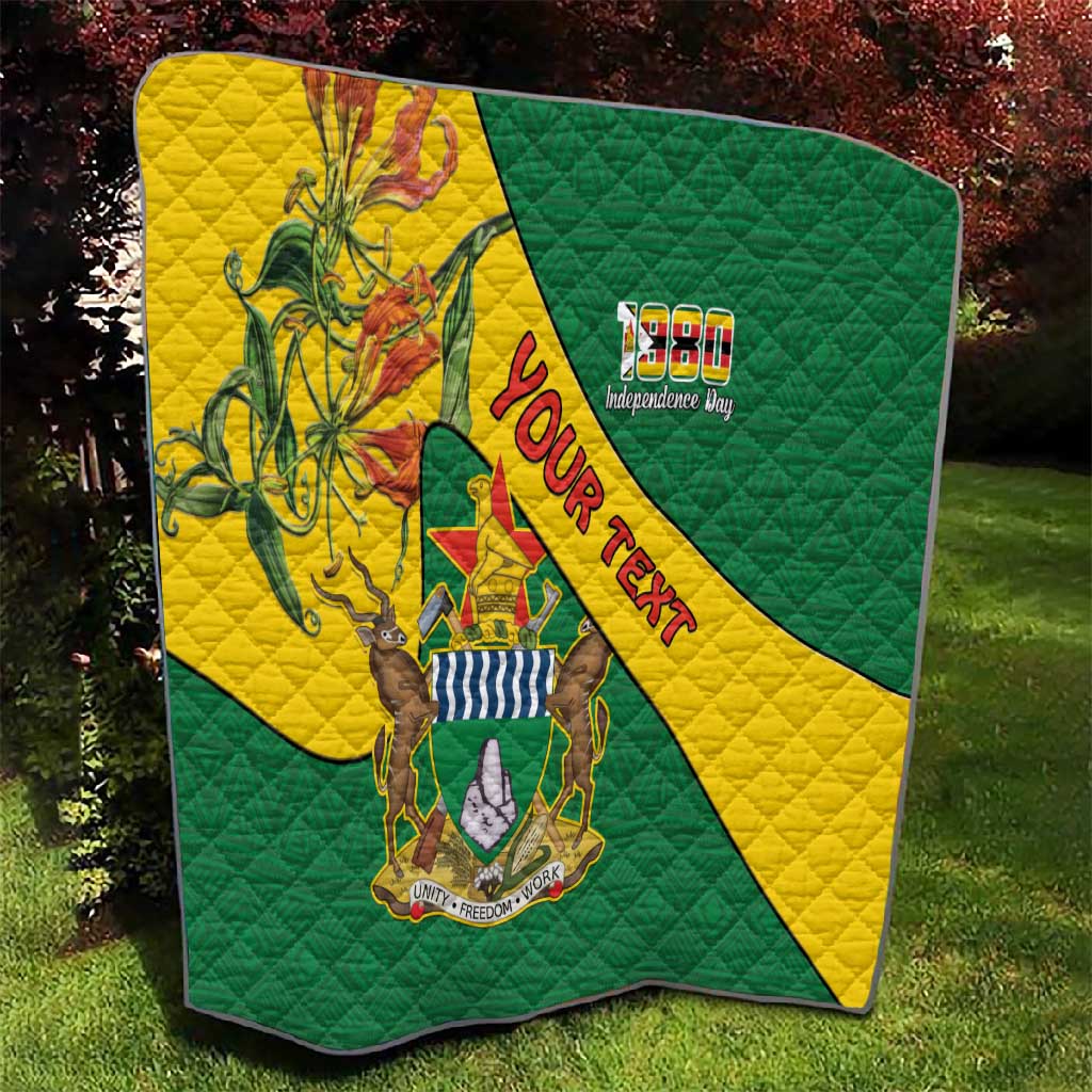 Personalised Proudly Zimbabwe Quilt Happy Independence Day