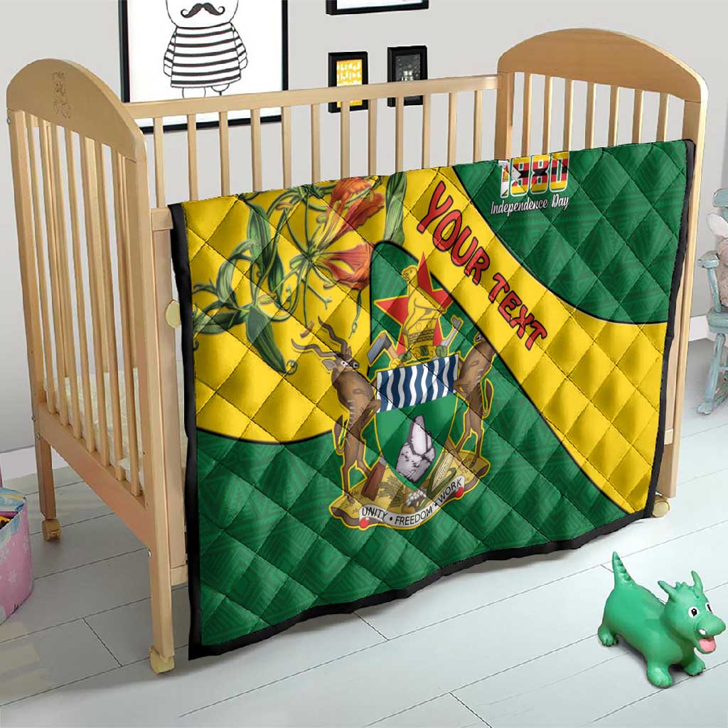 Personalised Proudly Zimbabwe Quilt Happy Independence Day