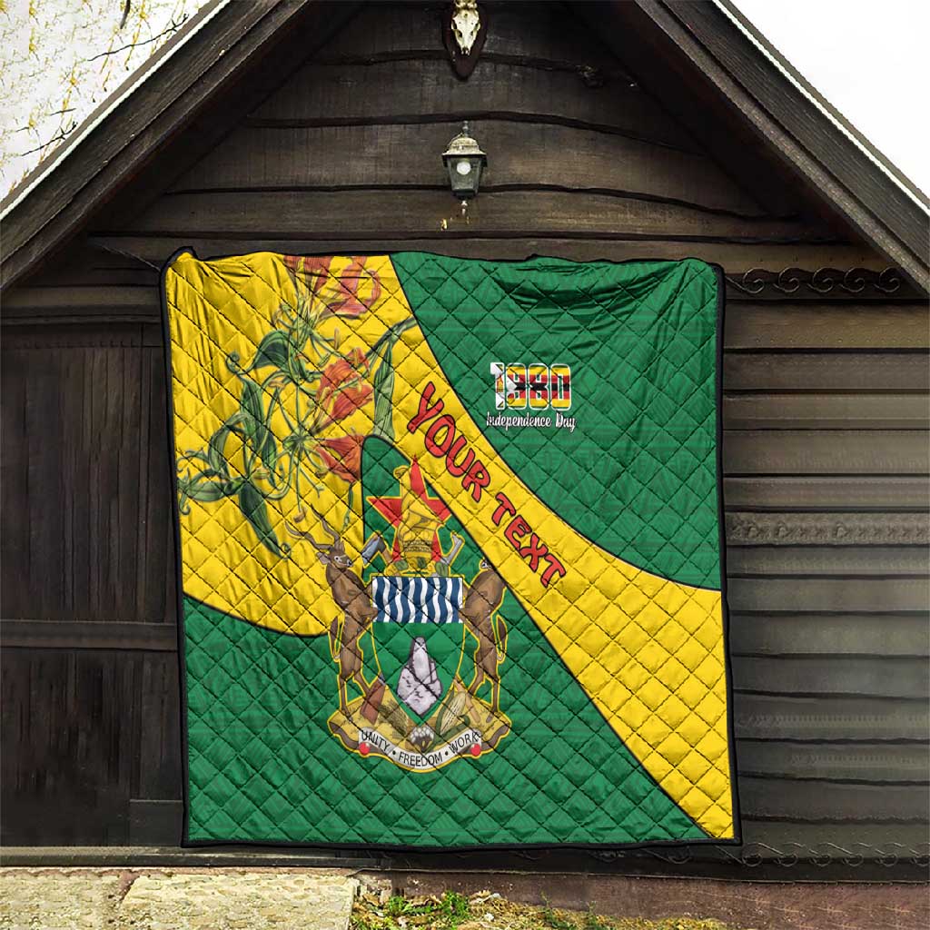 Personalised Proudly Zimbabwe Quilt Happy Independence Day
