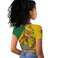 Personalised Proudly Zimbabwe Raglan Cropped T shirt Happy Independence Day