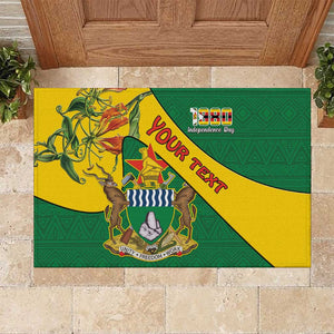 Personalised Proudly Zimbabwe Rubber Doormat Happy Independence Day