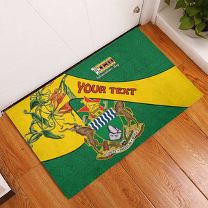 Personalised Proudly Zimbabwe Rubber Doormat Happy Independence Day