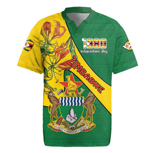 Personalised Proudly Zimbabwe Rugby Jersey Happy Independence Day