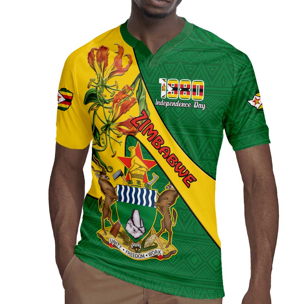 Personalised Proudly Zimbabwe Rugby Jersey Happy Independence Day