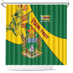 Personalised Proudly Zimbabwe Shower Curtain Happy Independence Day