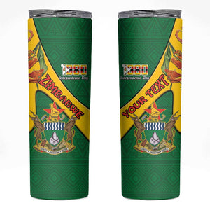 Personalised Proudly Zimbabwe Skinny Tumbler Happy Independence Day