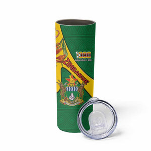 Personalised Proudly Zimbabwe Skinny Tumbler Happy Independence Day