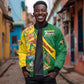 Personalised Proudly Zimbabwe Sleeve Zip Bomber Jacket Happy Independence Day
