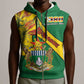 Personalised Proudly Zimbabwe Sleeveless Zip Hoodie Happy Independence Day - African Pride