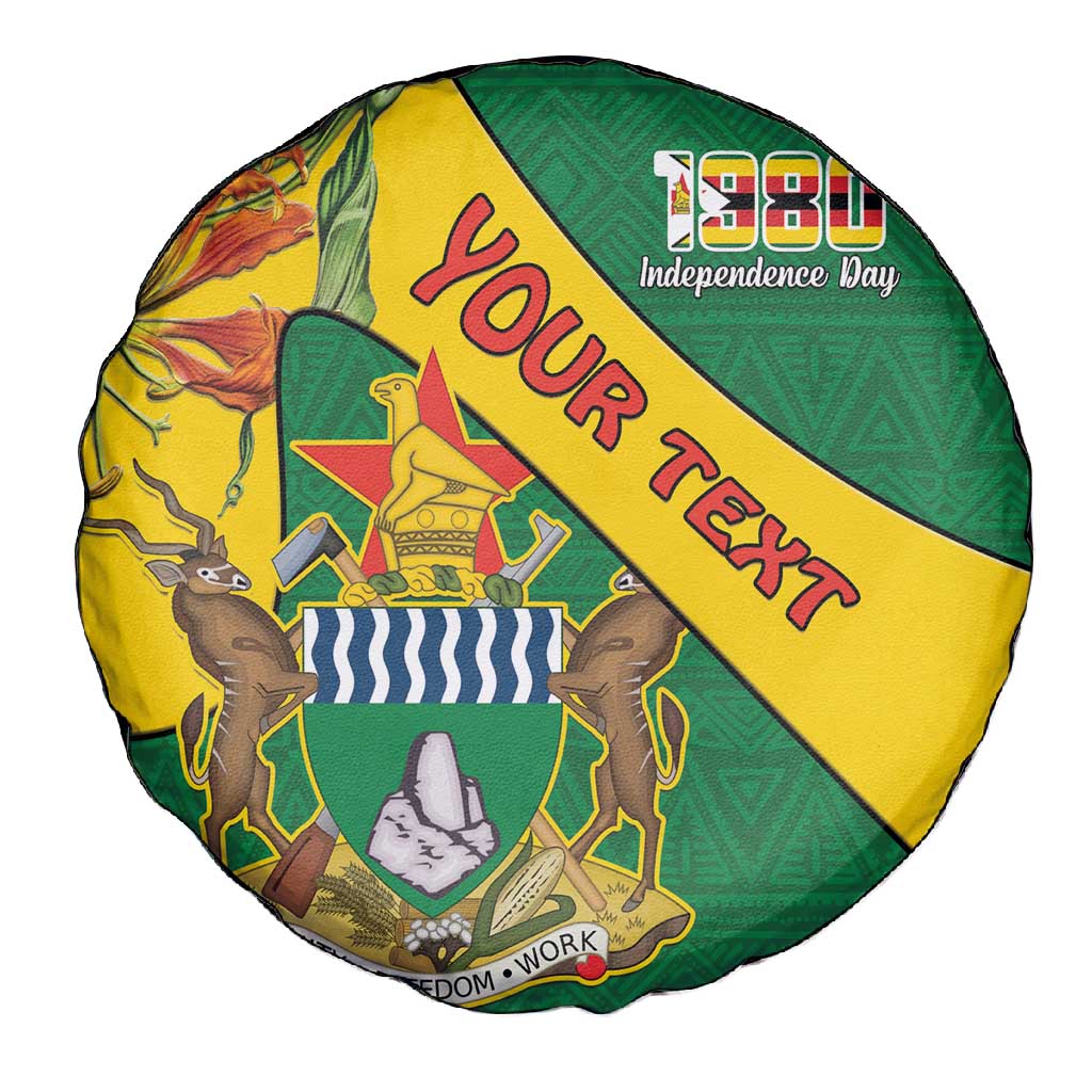 Personalised Proudly Zimbabwe Spare Tire Cover Happy Independence Day