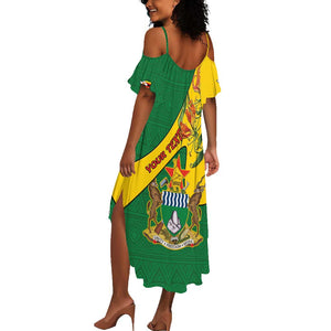 Personalised Proudly Zimbabwe Summer Maxi Dress Happy Independence Day