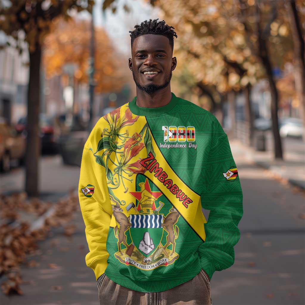 Personalised Proudly Zimbabwe Sweatshirt Happy Independence Day