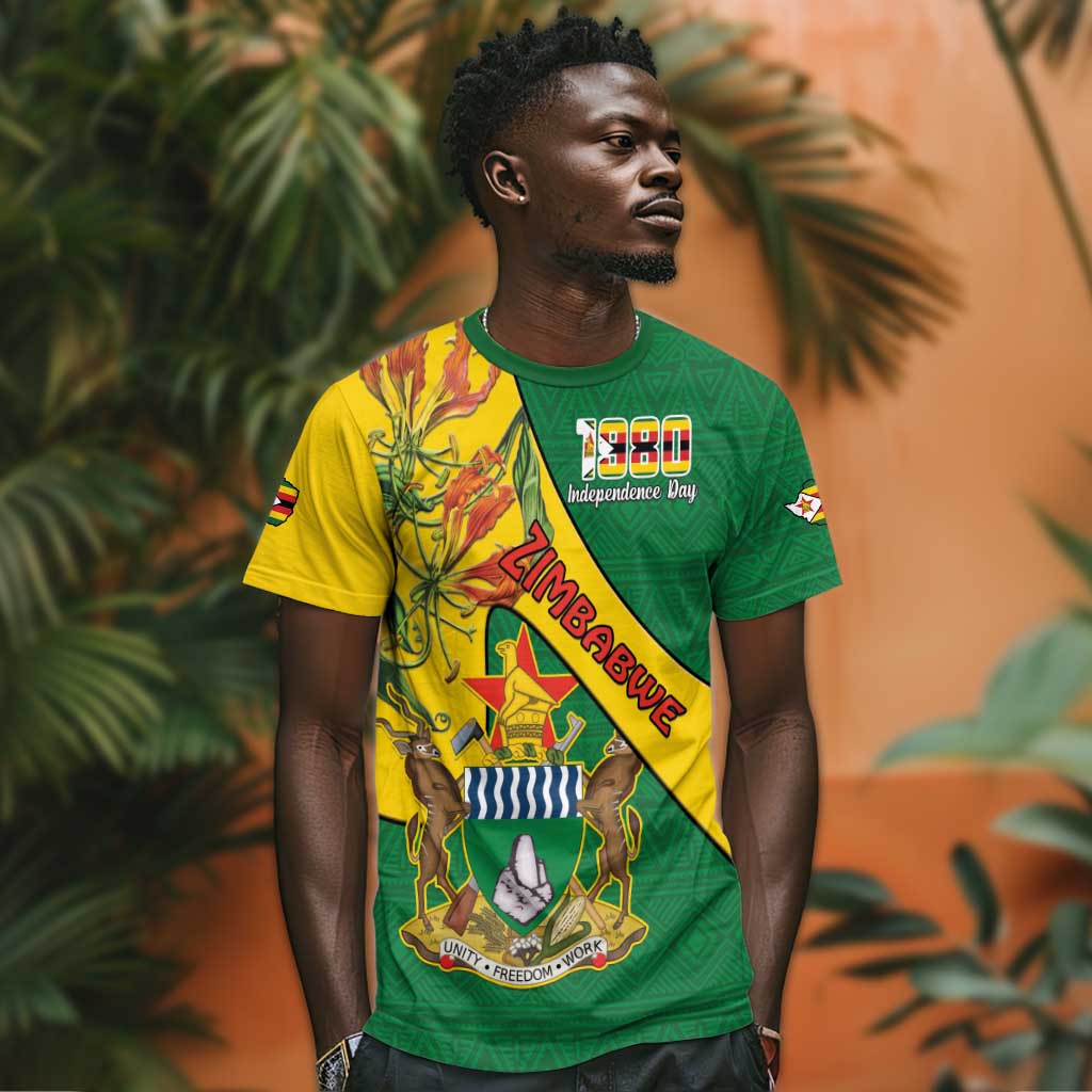 Personalised Proudly Zimbabwe T shirt Happy Independence Day