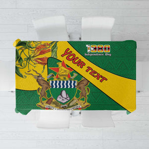 Personalised Proudly Zimbabwe Tablecloth Happy Independence Day