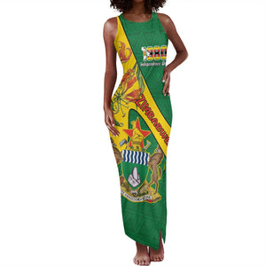 Personalised Proudly Zimbabwe Tank Maxi Dress Happy Independence Day