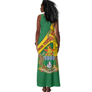 Personalised Proudly Zimbabwe Tank Maxi Dress Happy Independence Day
