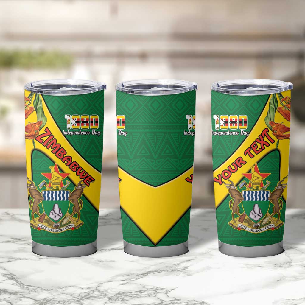 Personalised Proudly Zimbabwe Tumbler Cup Happy Independence Day
