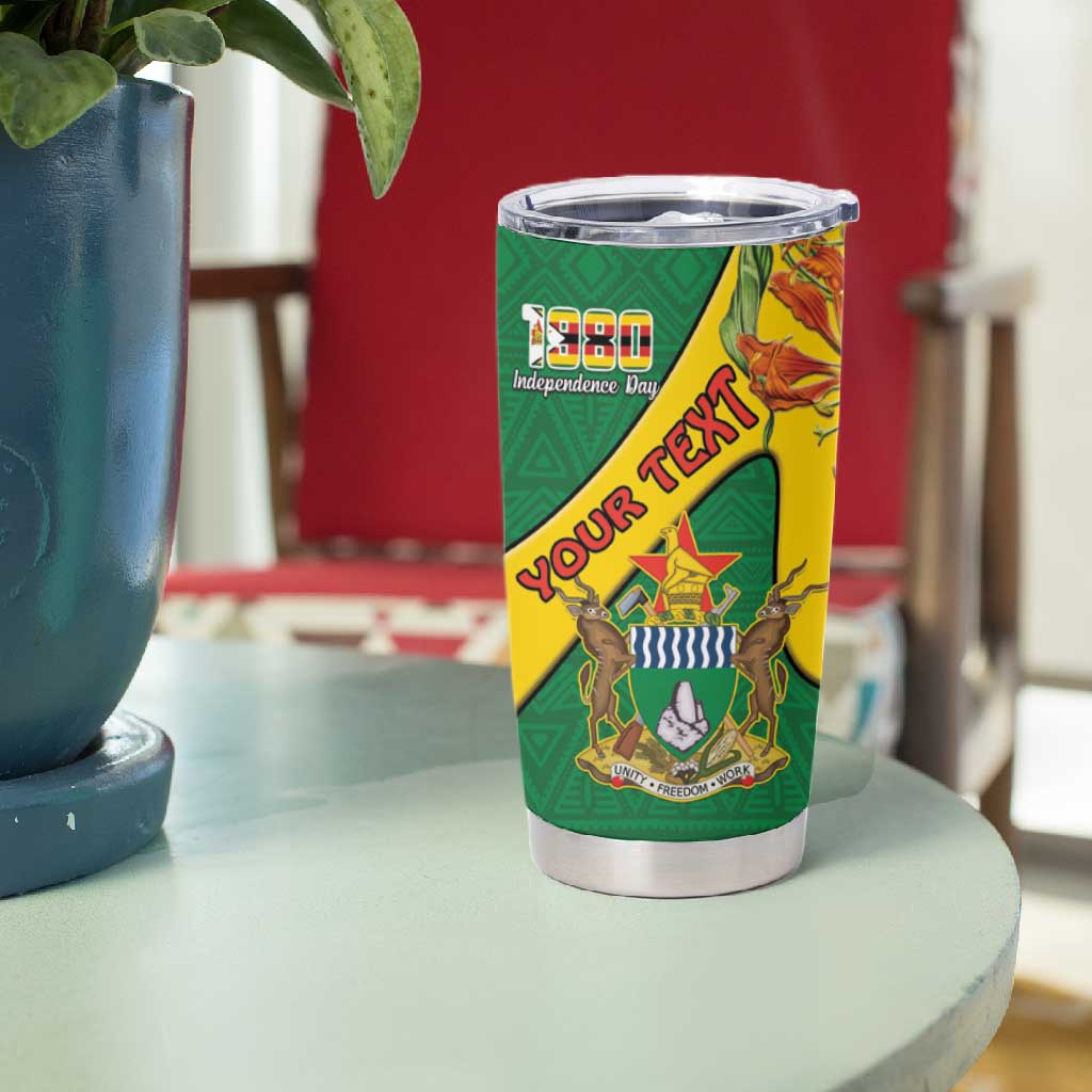 Personalised Proudly Zimbabwe Tumbler Cup Happy Independence Day