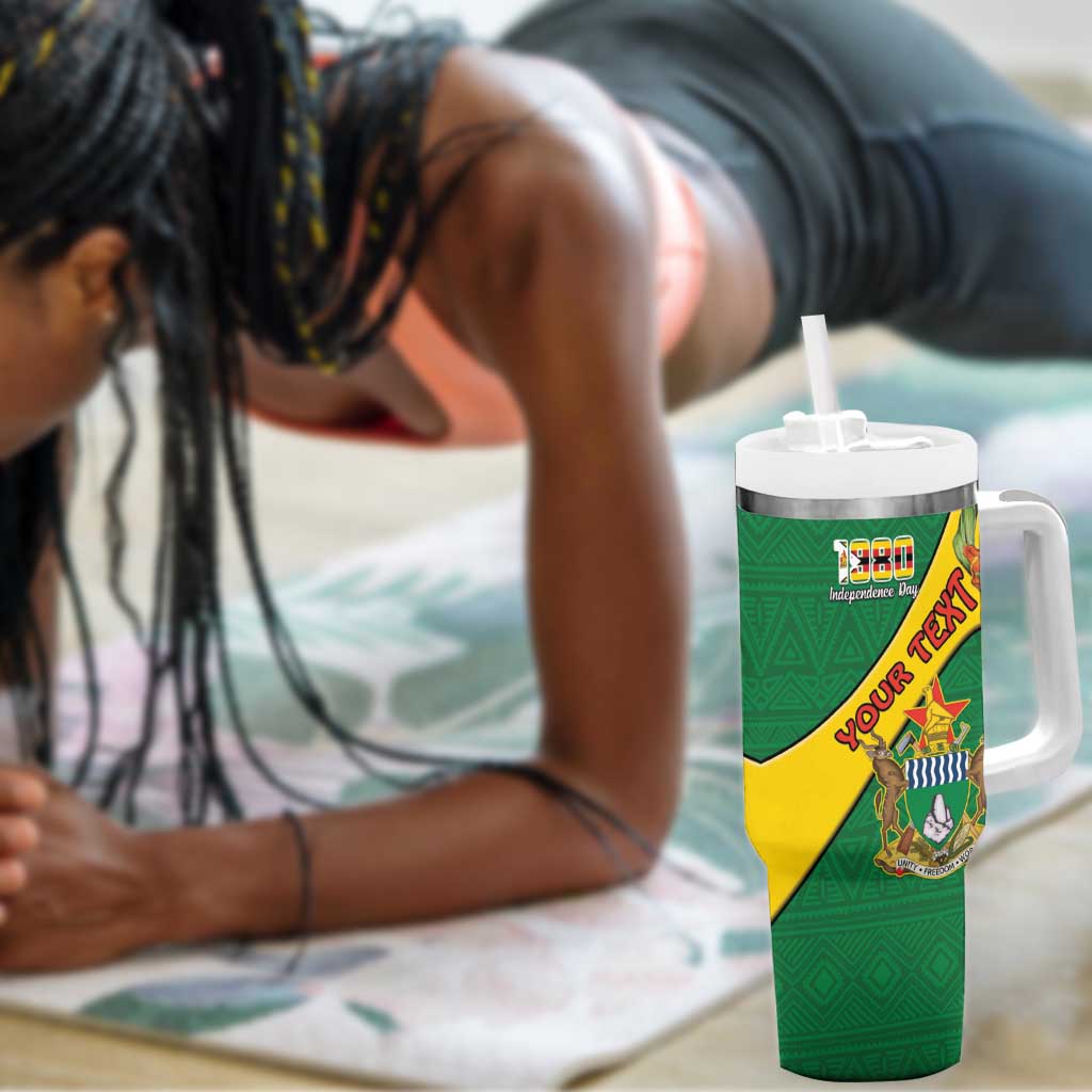 Personalised Proudly Zimbabwe Tumbler With Handle Happy Independence Day