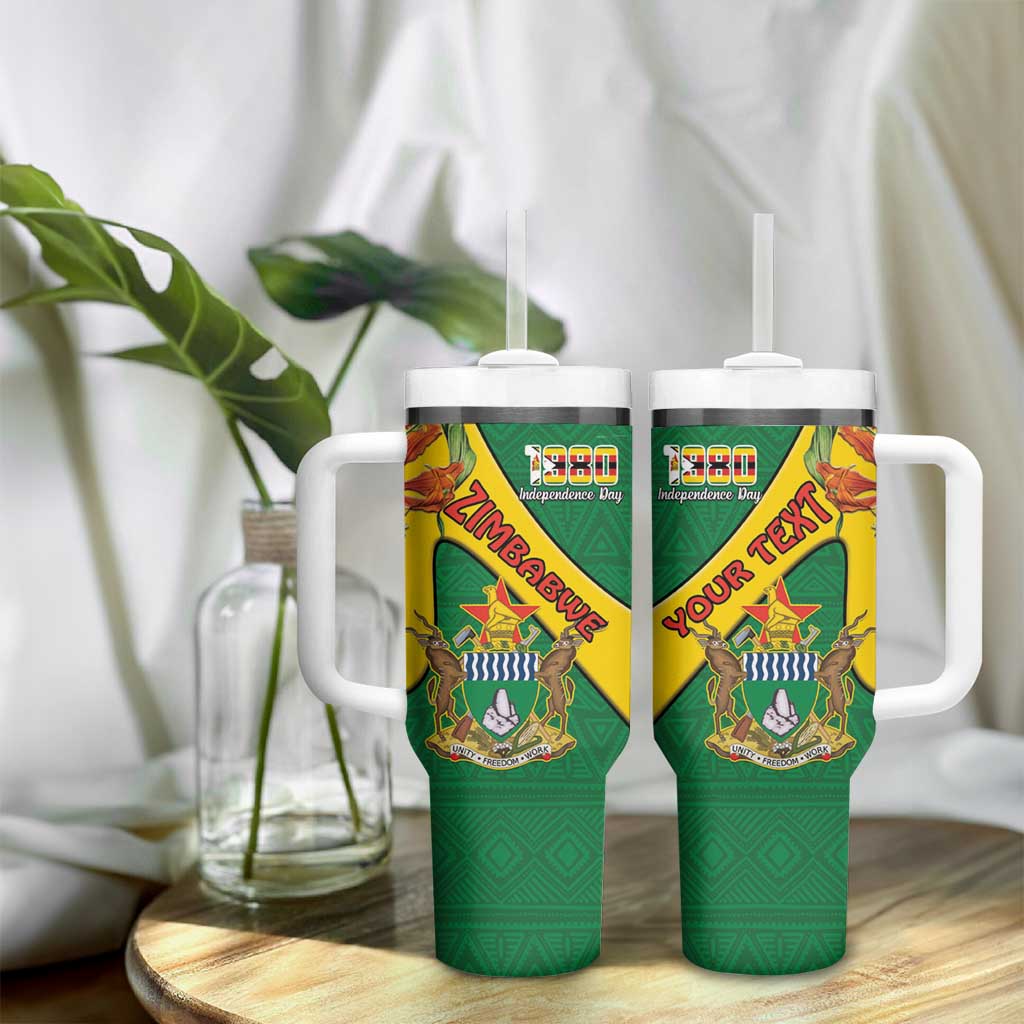 Personalised Proudly Zimbabwe Tumbler With Handle Happy Independence Day