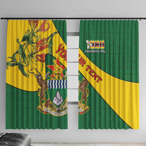 Personalised Proudly Zimbabwe Window Curtain Happy Independence Day