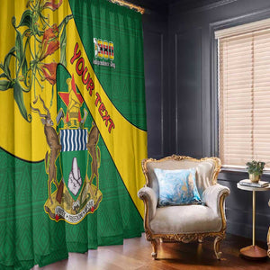 Personalised Proudly Zimbabwe Window Curtain Happy Independence Day