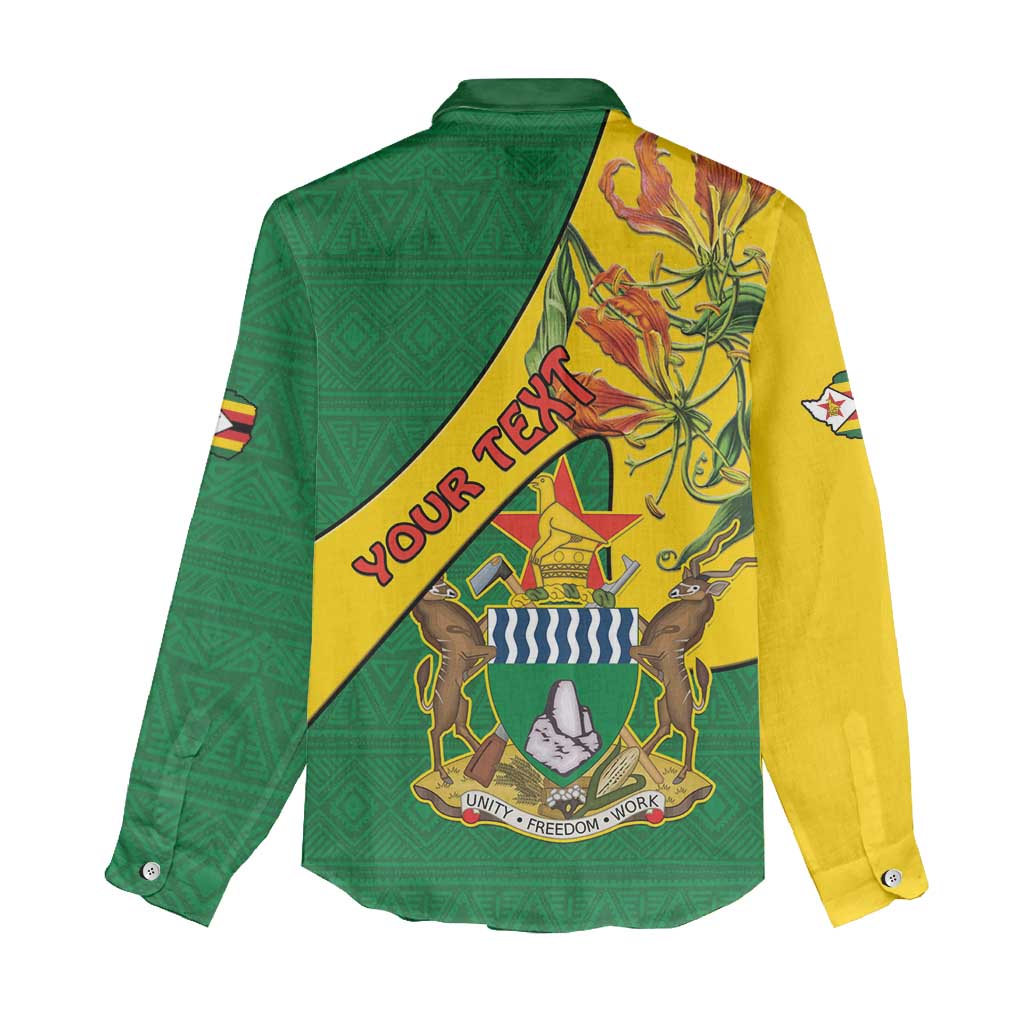 Personalised Proudly Zimbabwe Women Casual Shirt Happy Independence Day LT15
