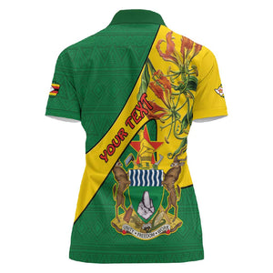 Personalised Proudly Zimbabwe Women Polo Shirt Happy Independence Day