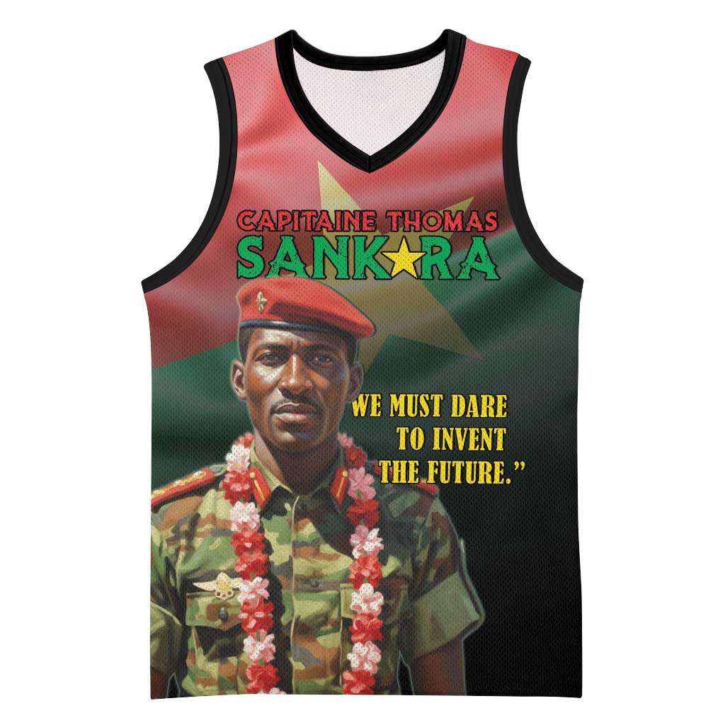Capitaine Thomas Sankara Basketball Jersey We Must Dare To Invent The Future